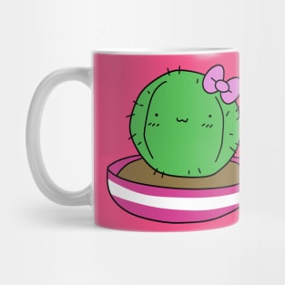 Pretty Potted Cactus Mug